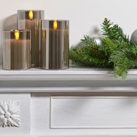 Christmas candles and candle holders