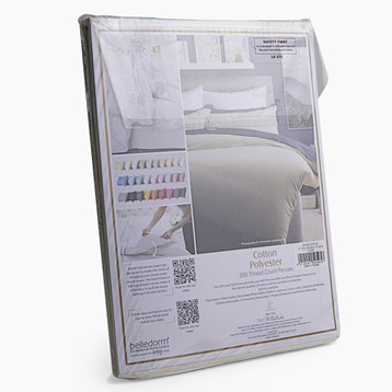 Percale Ivory 200 Extra Deep Fitted Sheet Image