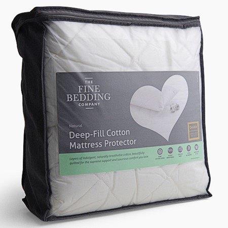 The Fine Bedding Company Deep Filled Cotton Mattress Protector image