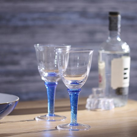 Denby Imperial Blue White Wine Glass - Set of 2 primary image