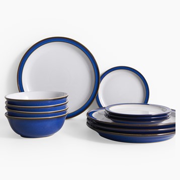 Denby Imperial Blue 12 Piece Tableware Set Image