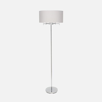 Silver 5 Light Metal Floor Lamp Image