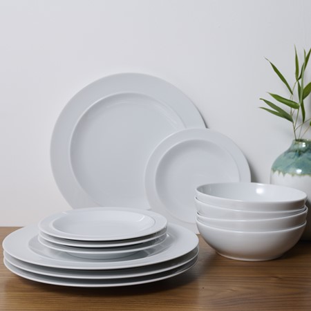 White by Denby 12 Piece Dinner Set primary image