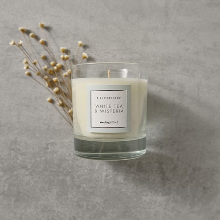 Sterling Home Fragrance White Tea & Wisteria Candle primary image