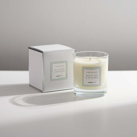 Sterling Home Fragrance White Tea & Wisteria Candle image